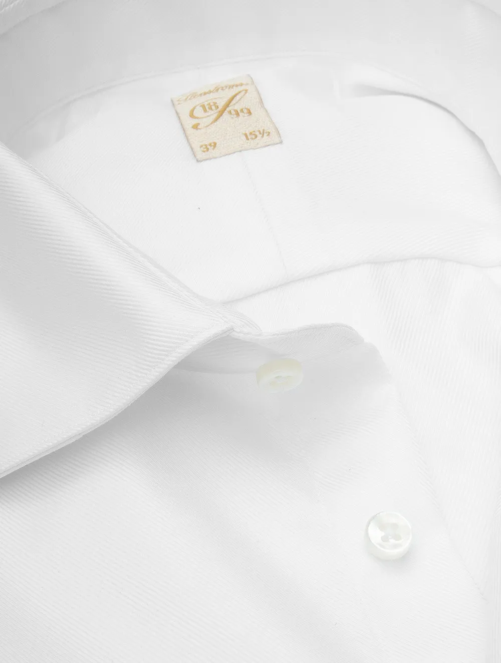 1899 Single Cuff Twill Shirt White
