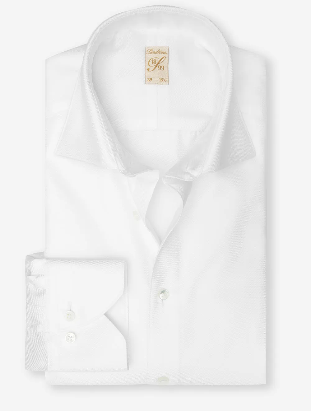 1899 Single Cuff Twill Shirt White