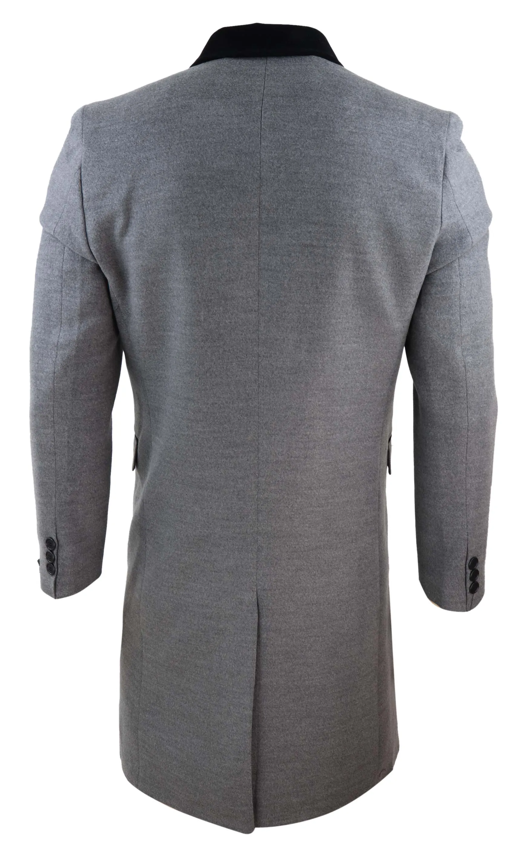 3/4 Long Double Breasted Overcoat Wool Mix Peaky Blinders
