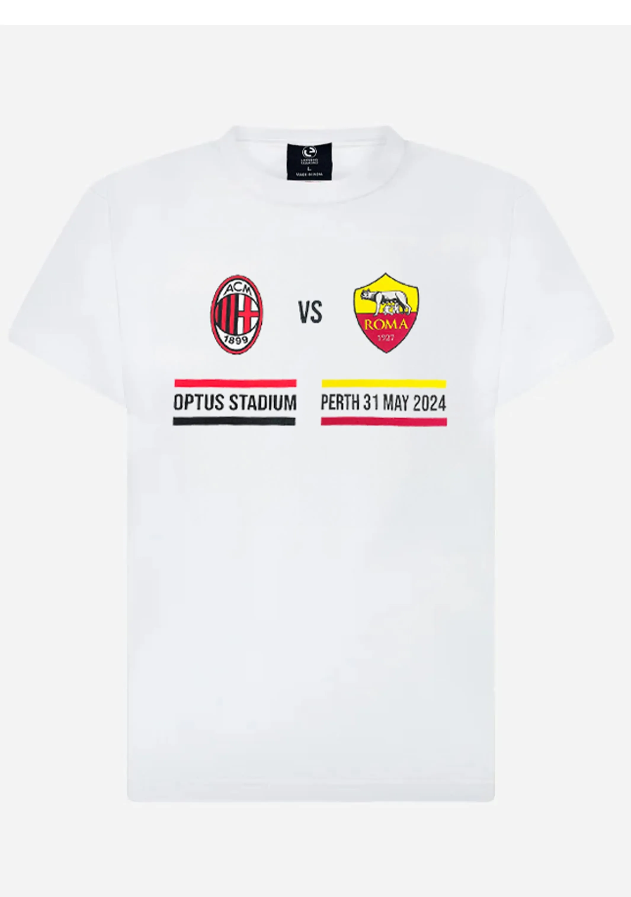 AC Milan vs AS Roma Perth Tour Event Tee  <br>