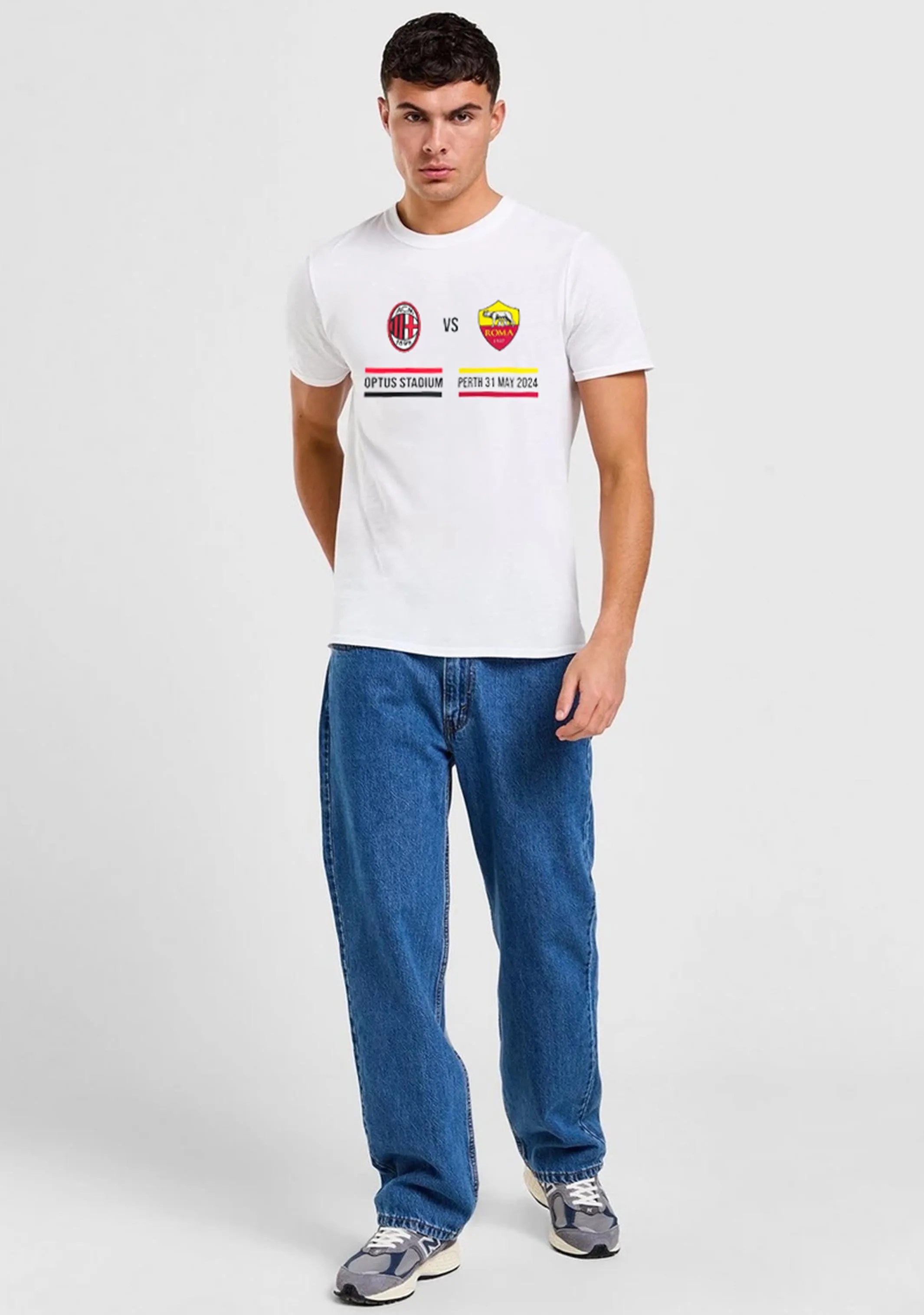AC Milan vs AS Roma Perth Tour Event Tee  <br>