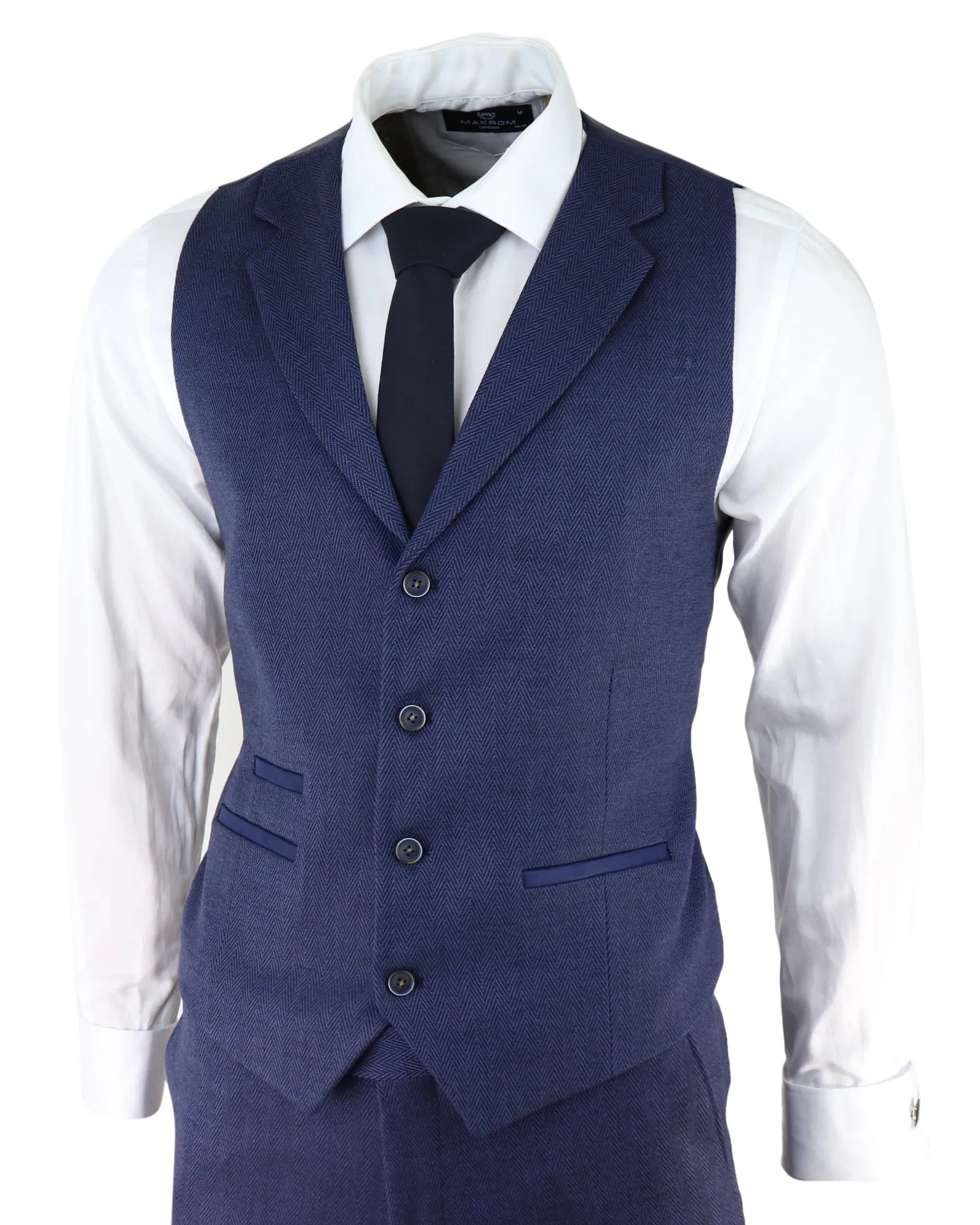 AK-04 Herringbone Tweed 3 Piece Suit