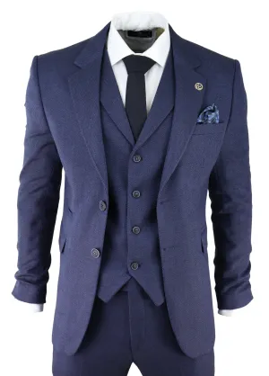 AK-04 Herringbone Tweed 3 Piece Suit