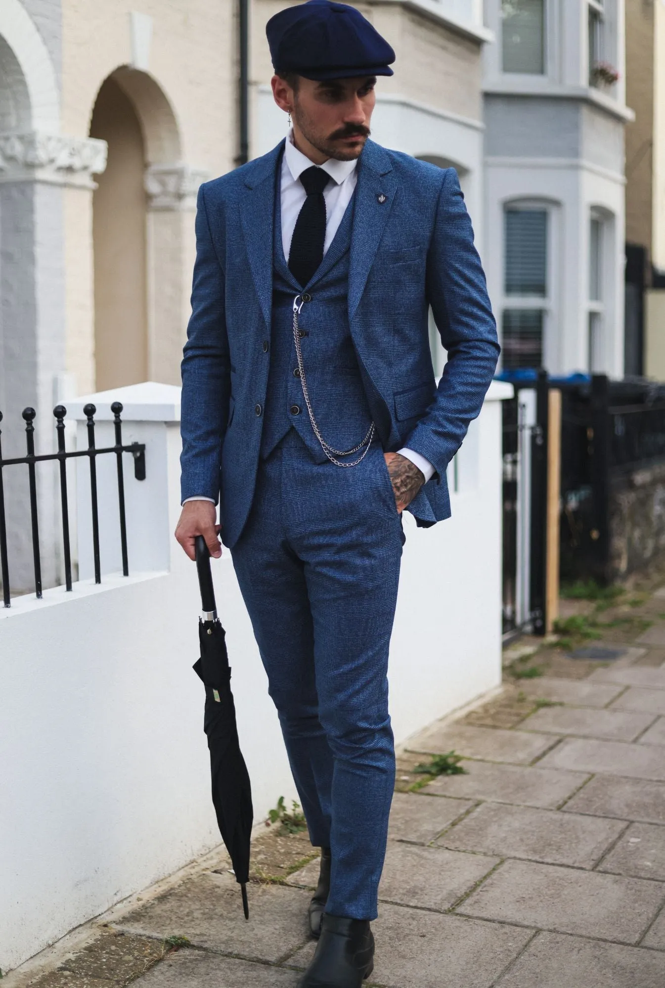 AK-09 Herringbone Tweed 3 Piece Suit