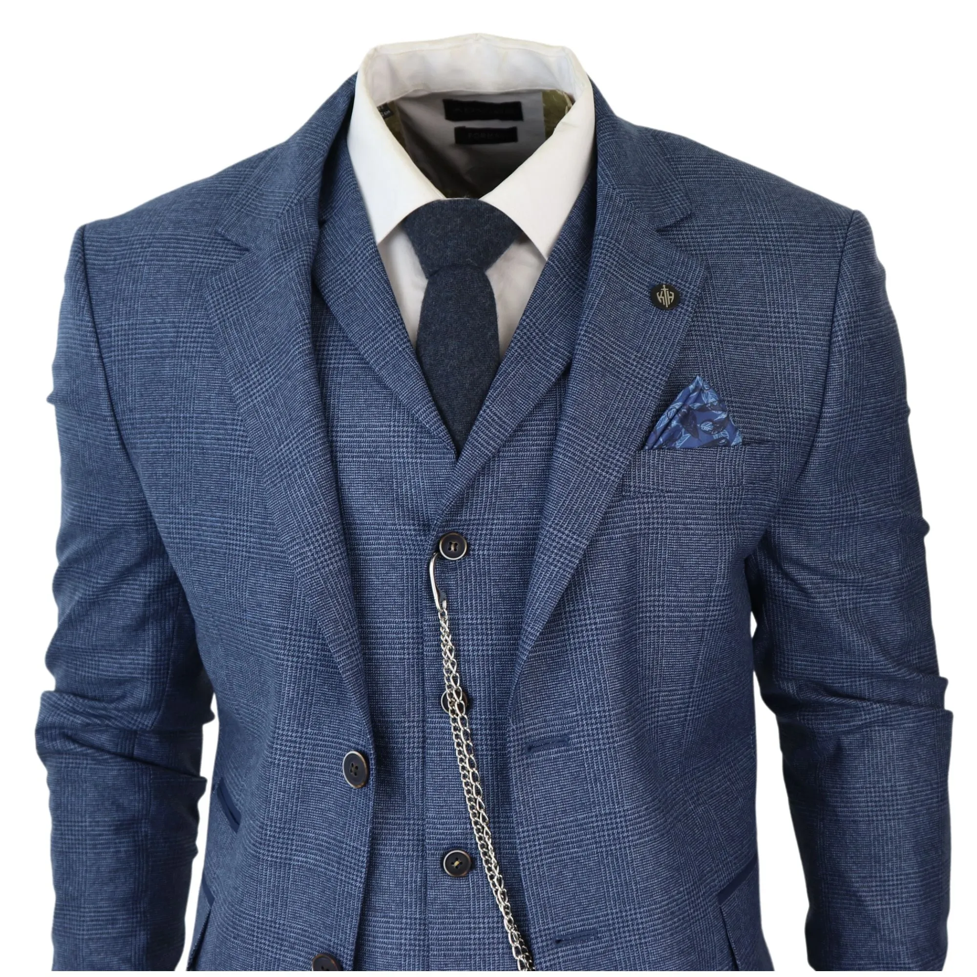 AK-09 Herringbone Tweed 3 Piece Suit
