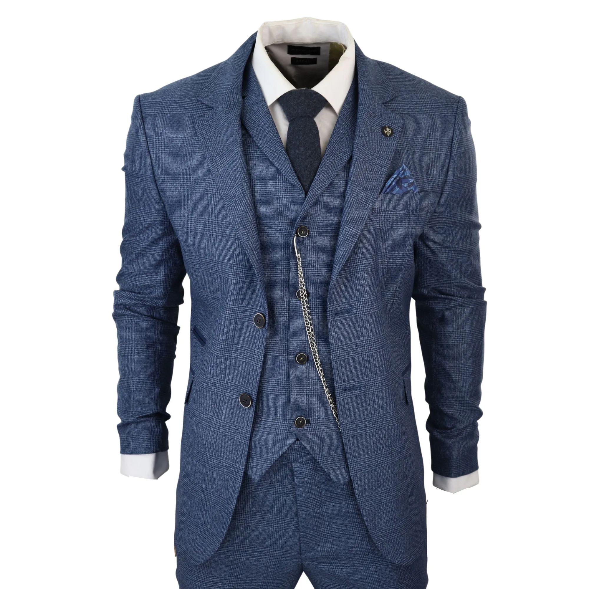AK-09 Herringbone Tweed 3 Piece Suit