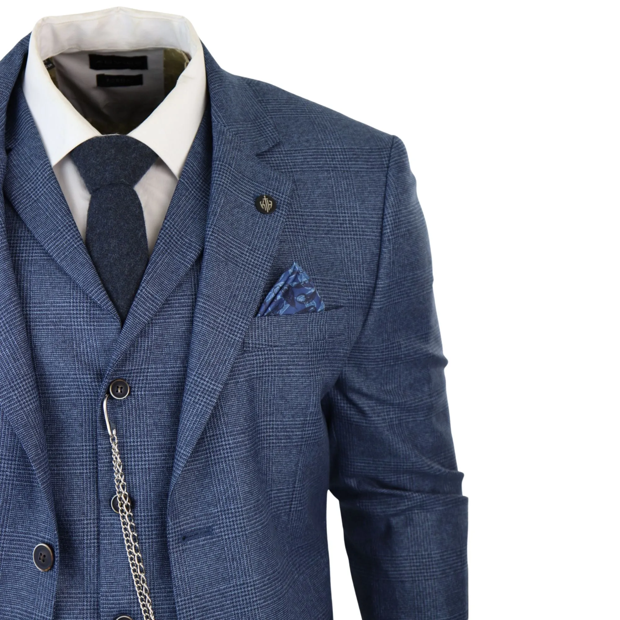 AK-09 Herringbone Tweed 3 Piece Suit