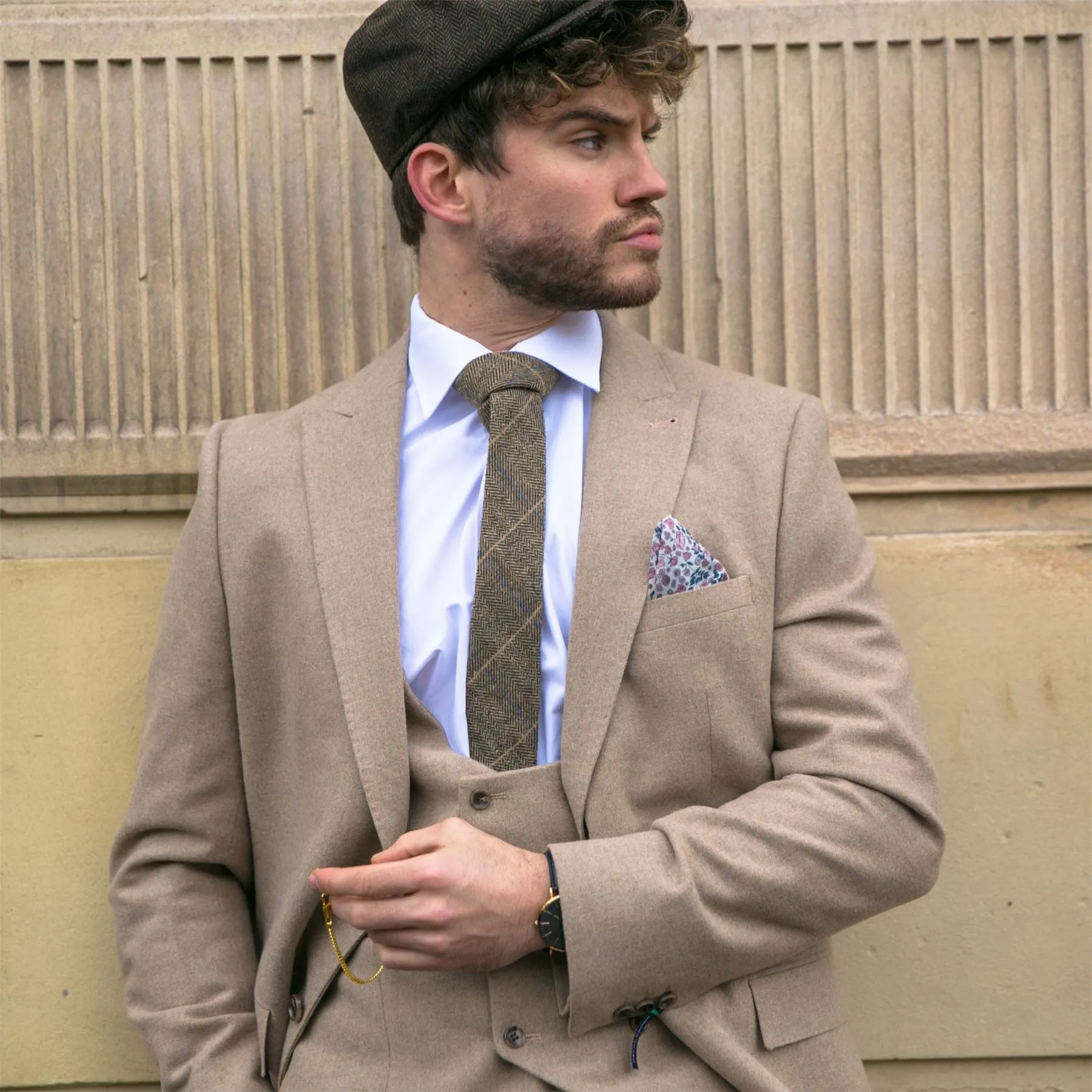 AK-23 Herringbone Tweed 3 Piece Suit