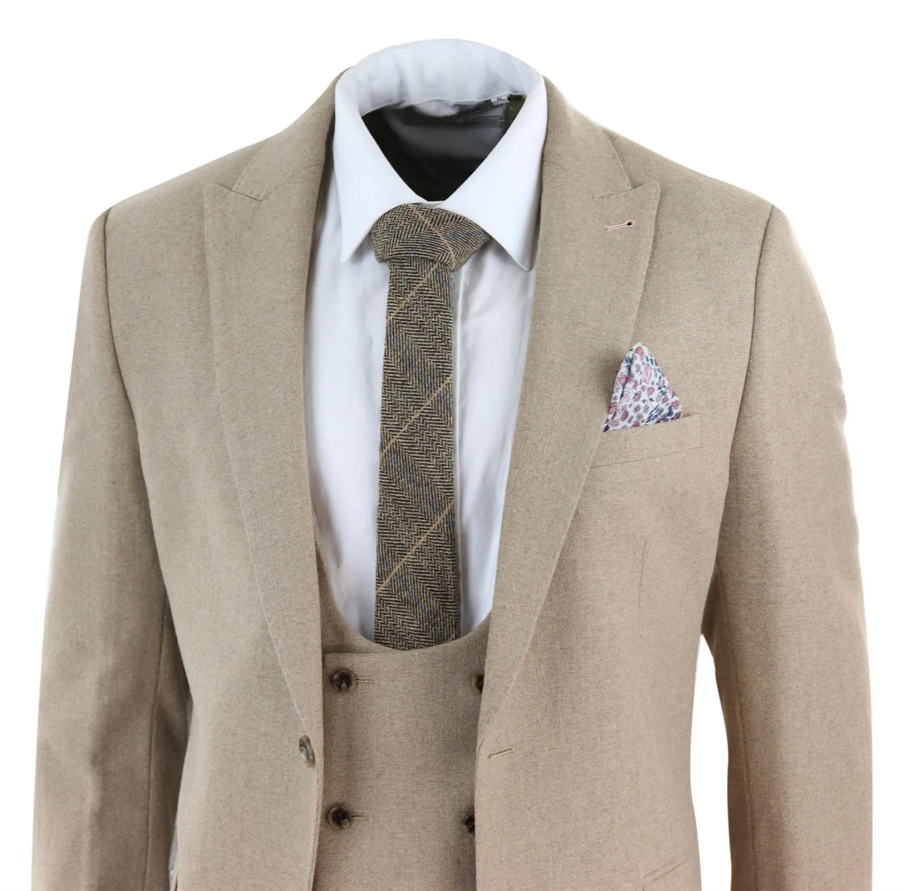 AK-23 Herringbone Tweed 3 Piece Suit
