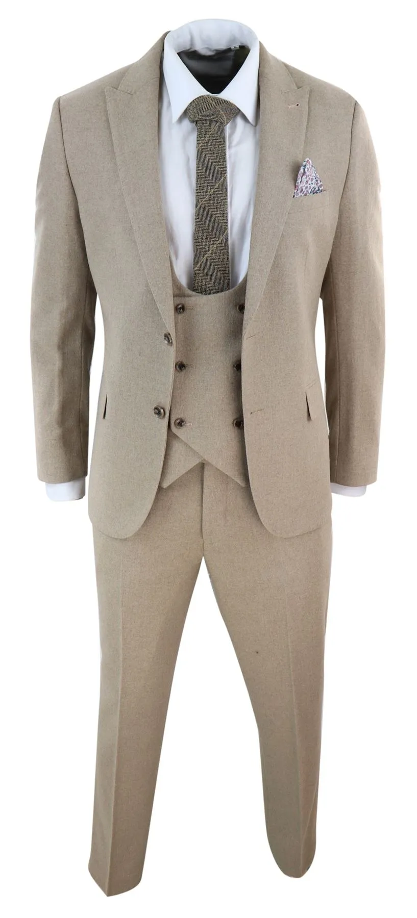 AK-23 Herringbone Tweed 3 Piece Suit