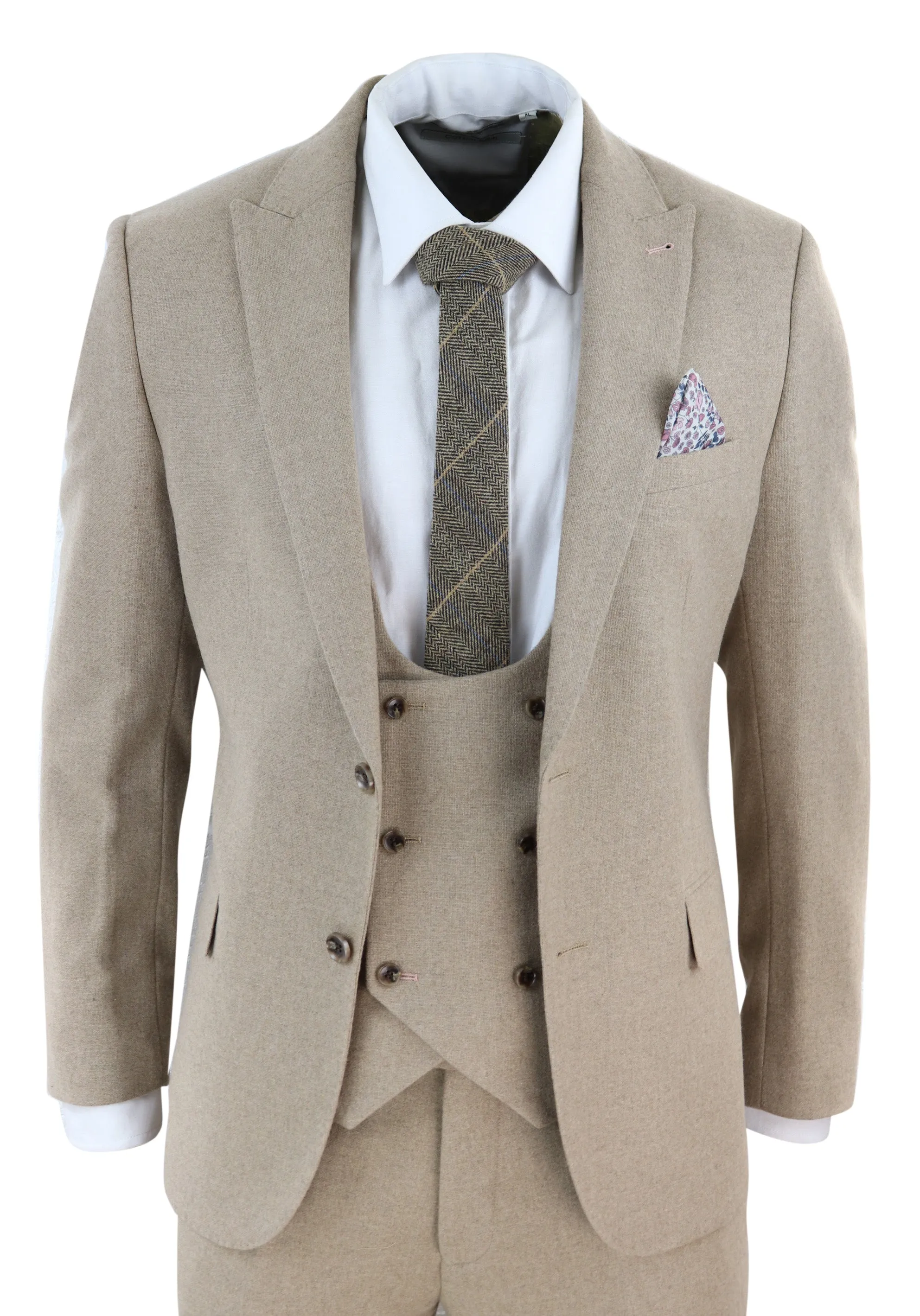 AK-23 Herringbone Tweed 3 Piece Suit