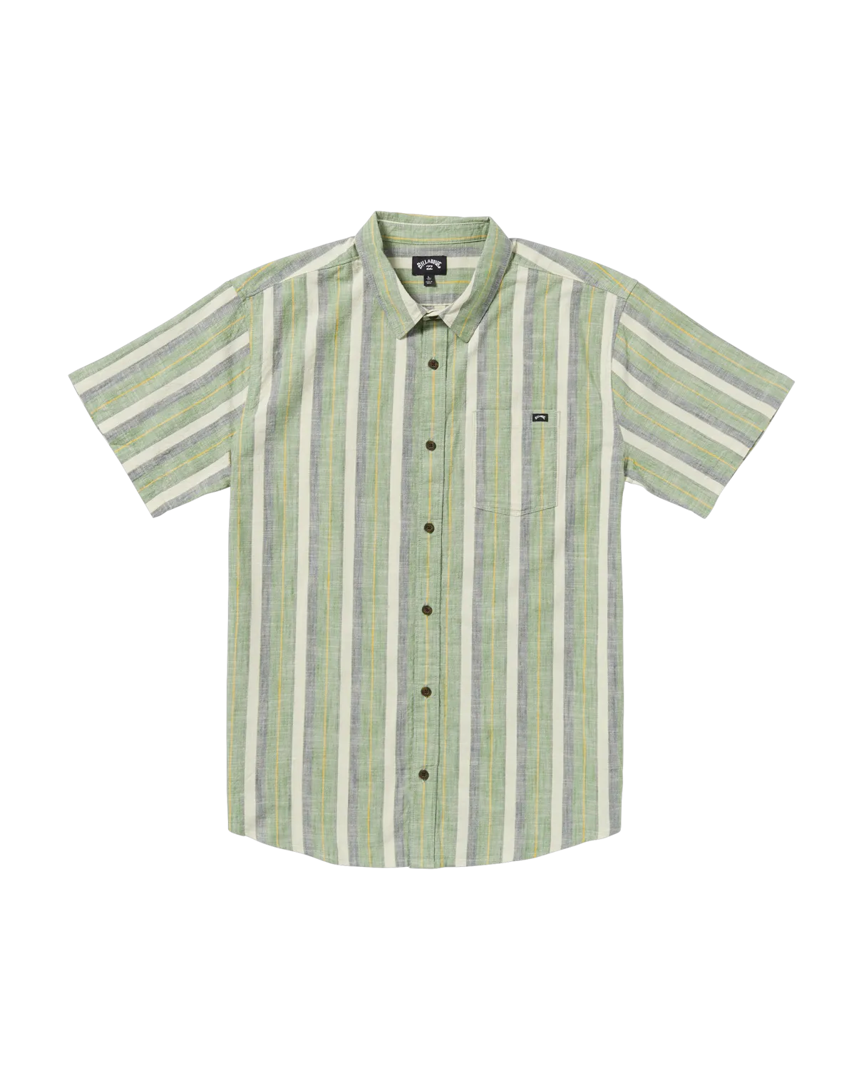 All Day Stripe Shirt in Moss