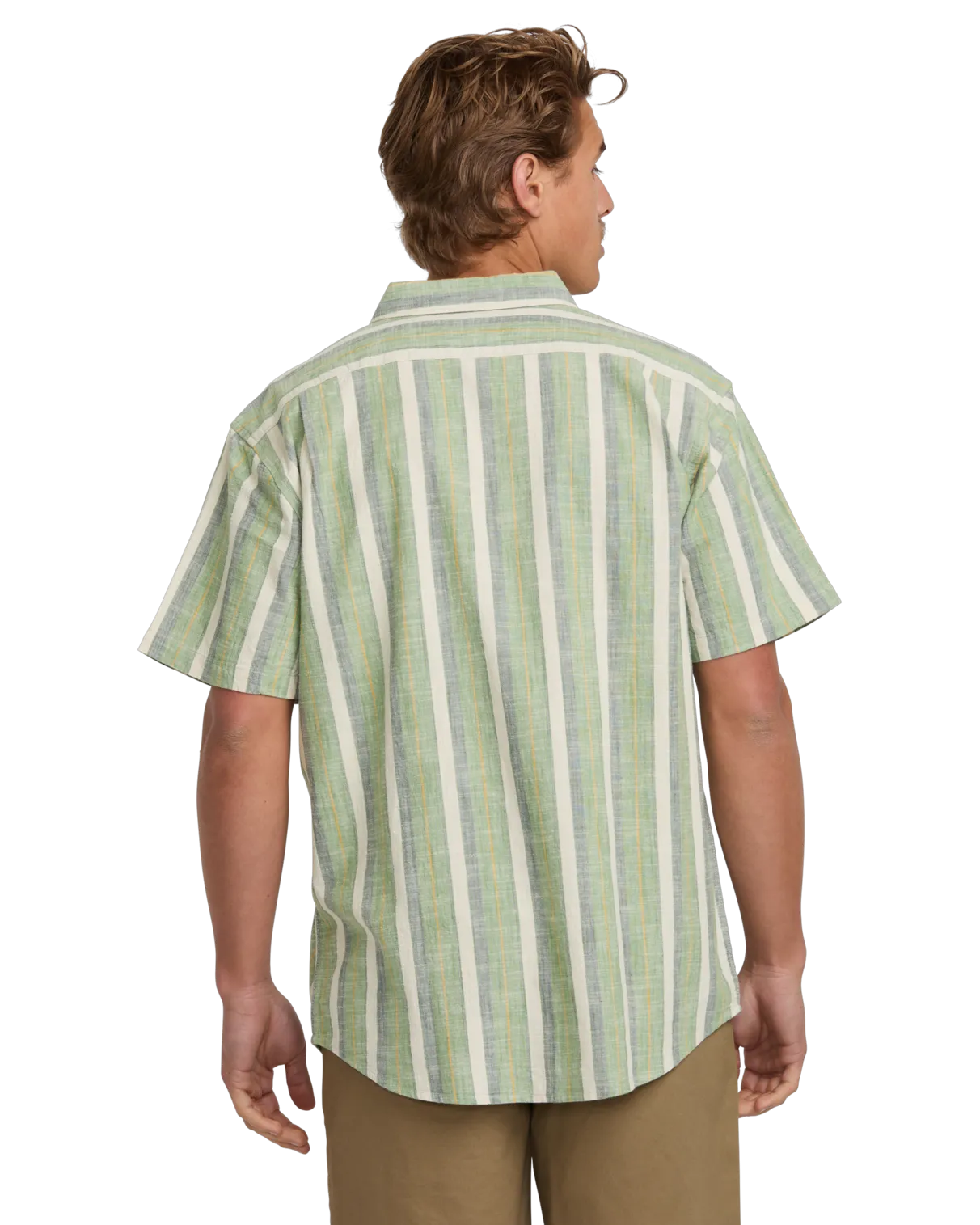 All Day Stripe Shirt in Moss