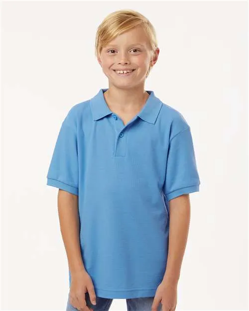 AllPro 62800Y Youth Pique Polo