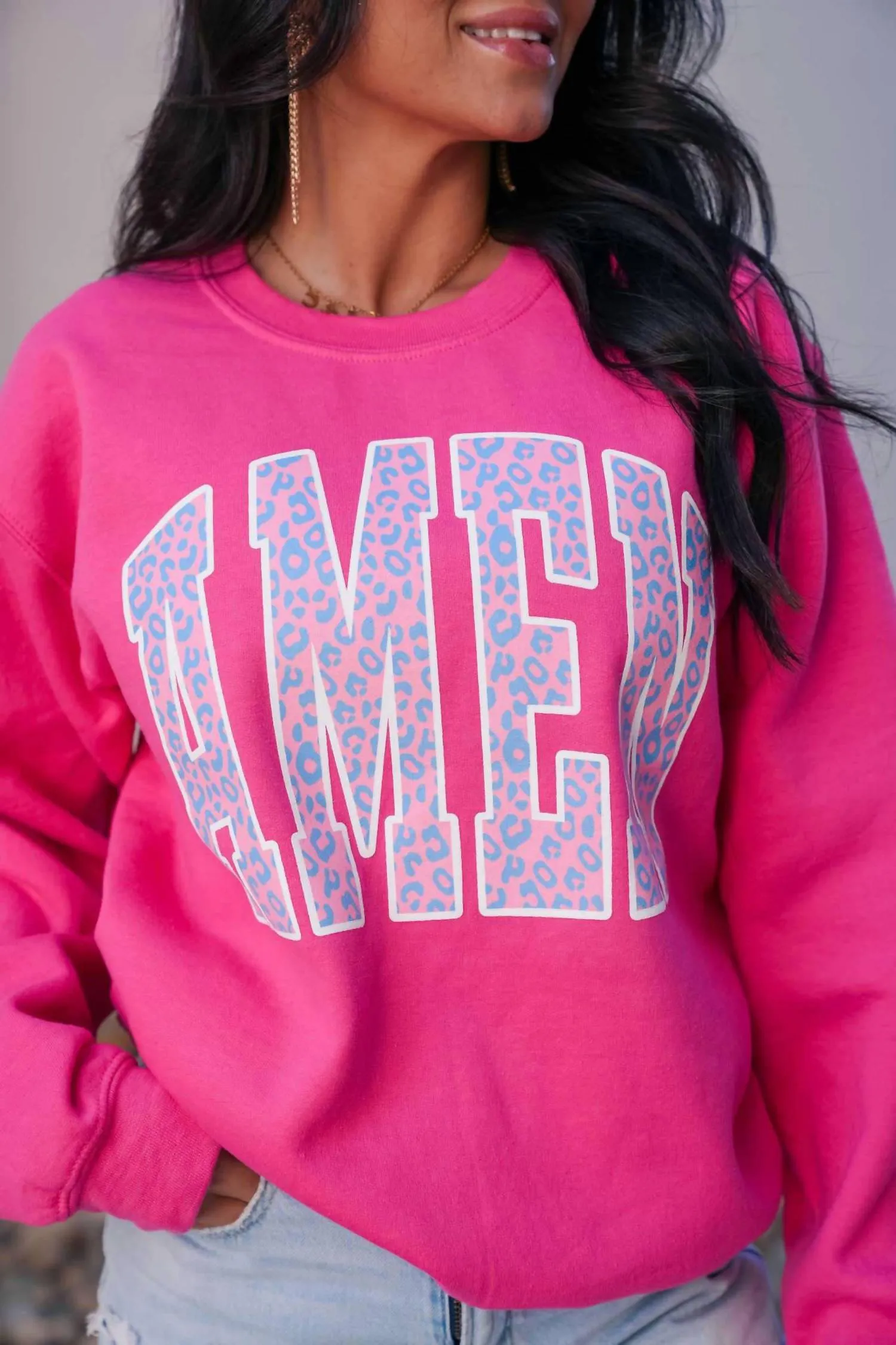 Amen Sweatshirt In Pink