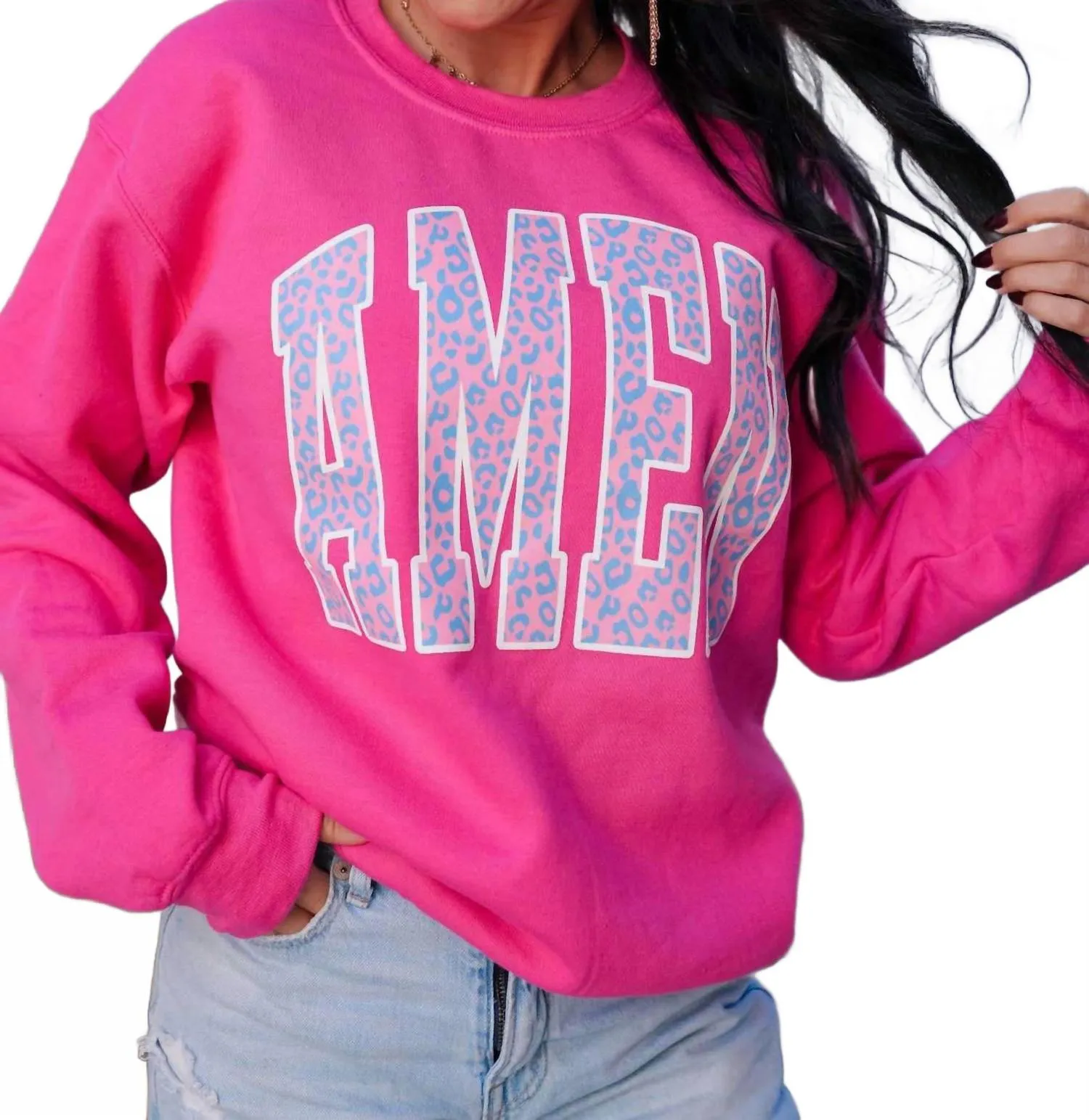 Amen Sweatshirt In Pink