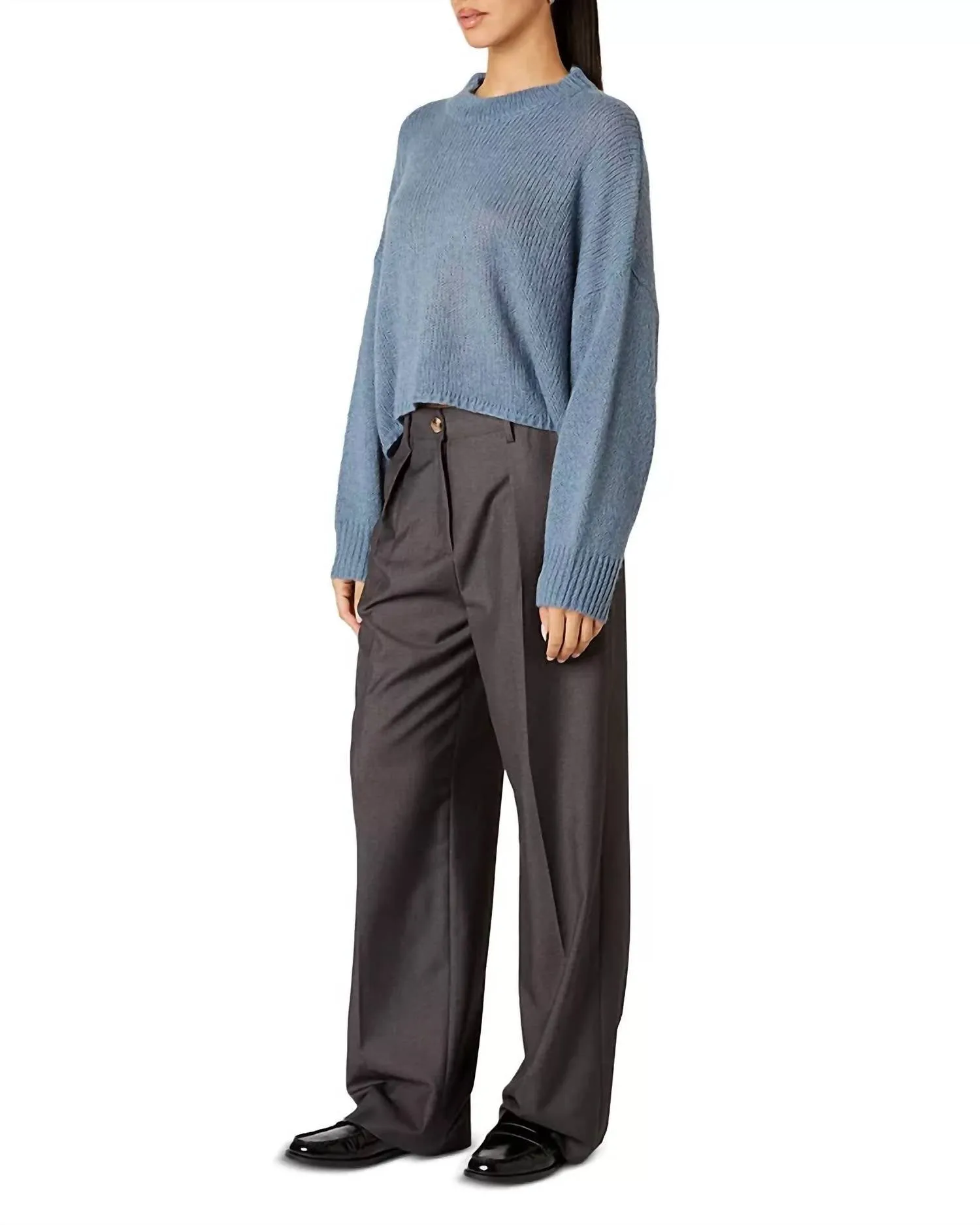 Ariana Sweater In Slate Blue