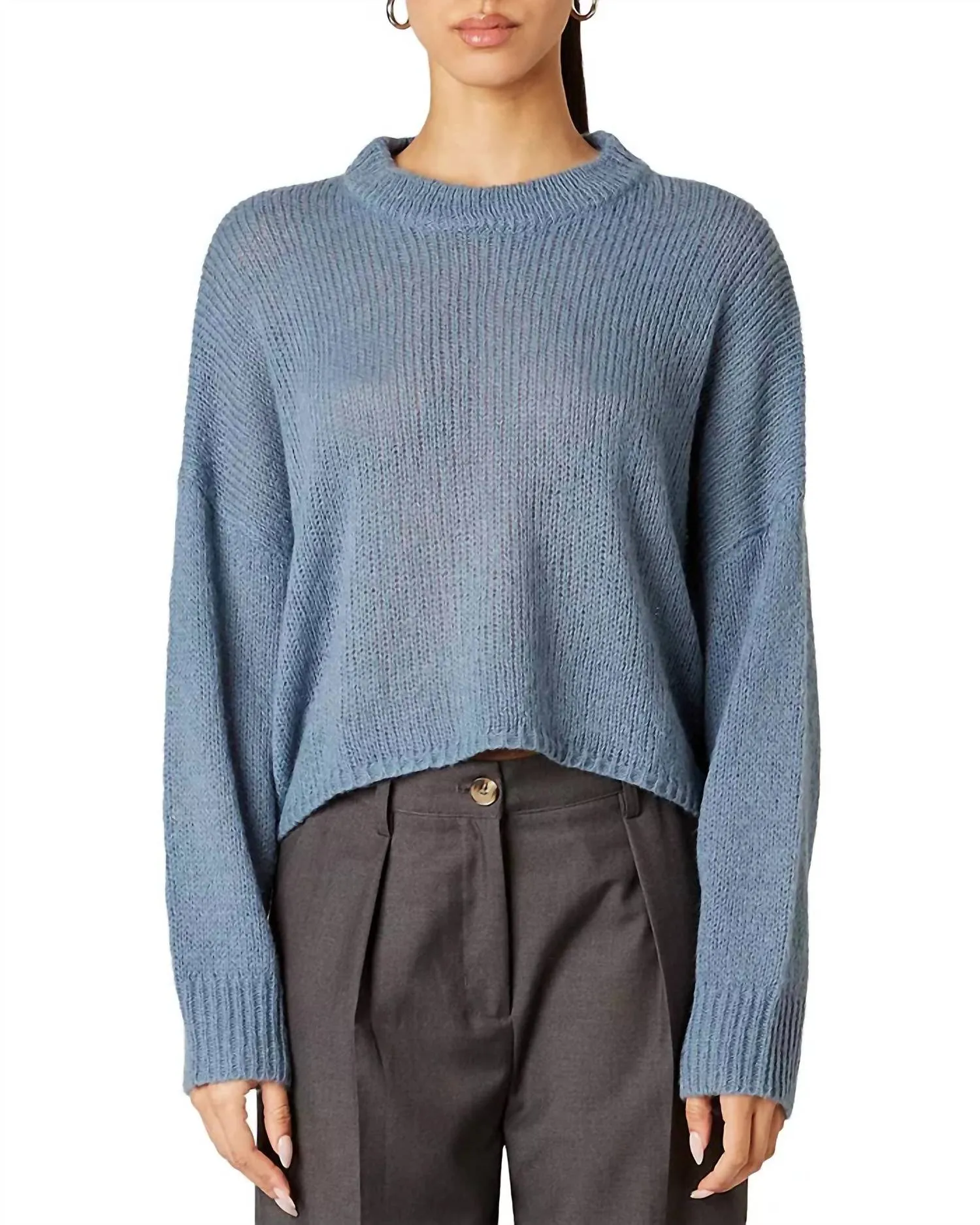 Ariana Sweater In Slate Blue