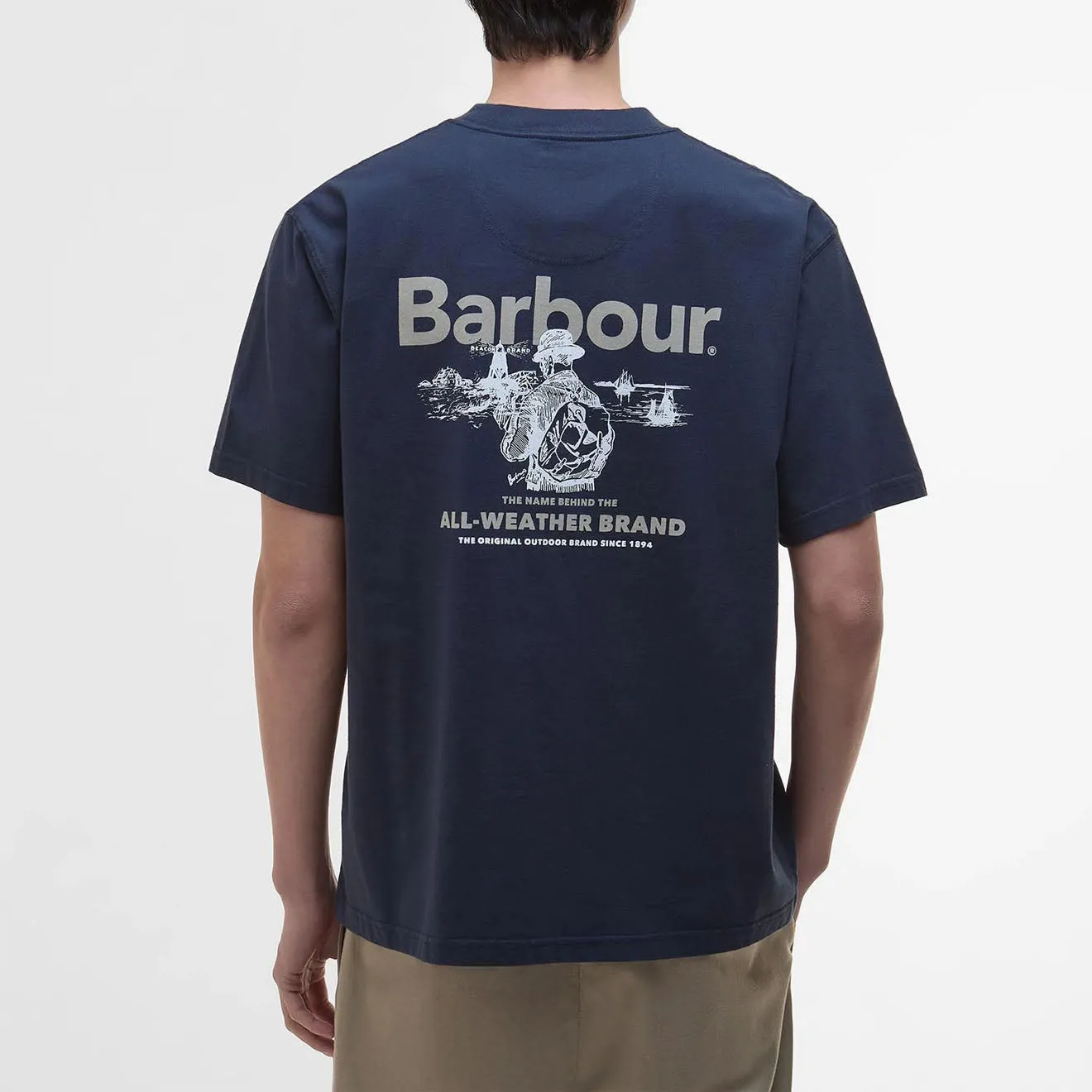 Barbour Outdoors Graphic Fit T-Shirt Navy