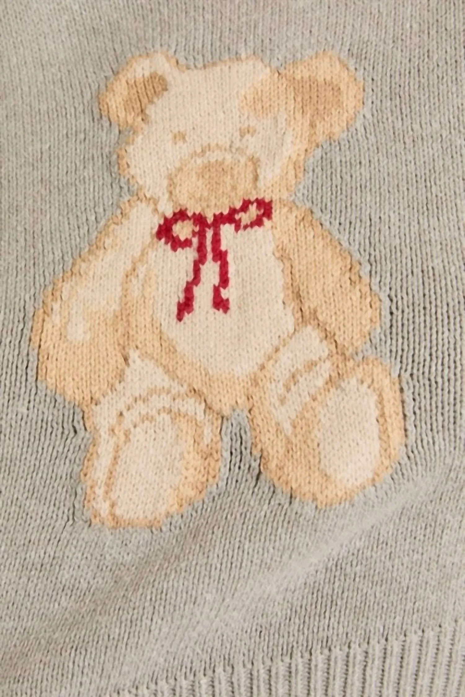 Bear Necessities Teddy Sweater In Heather Grey