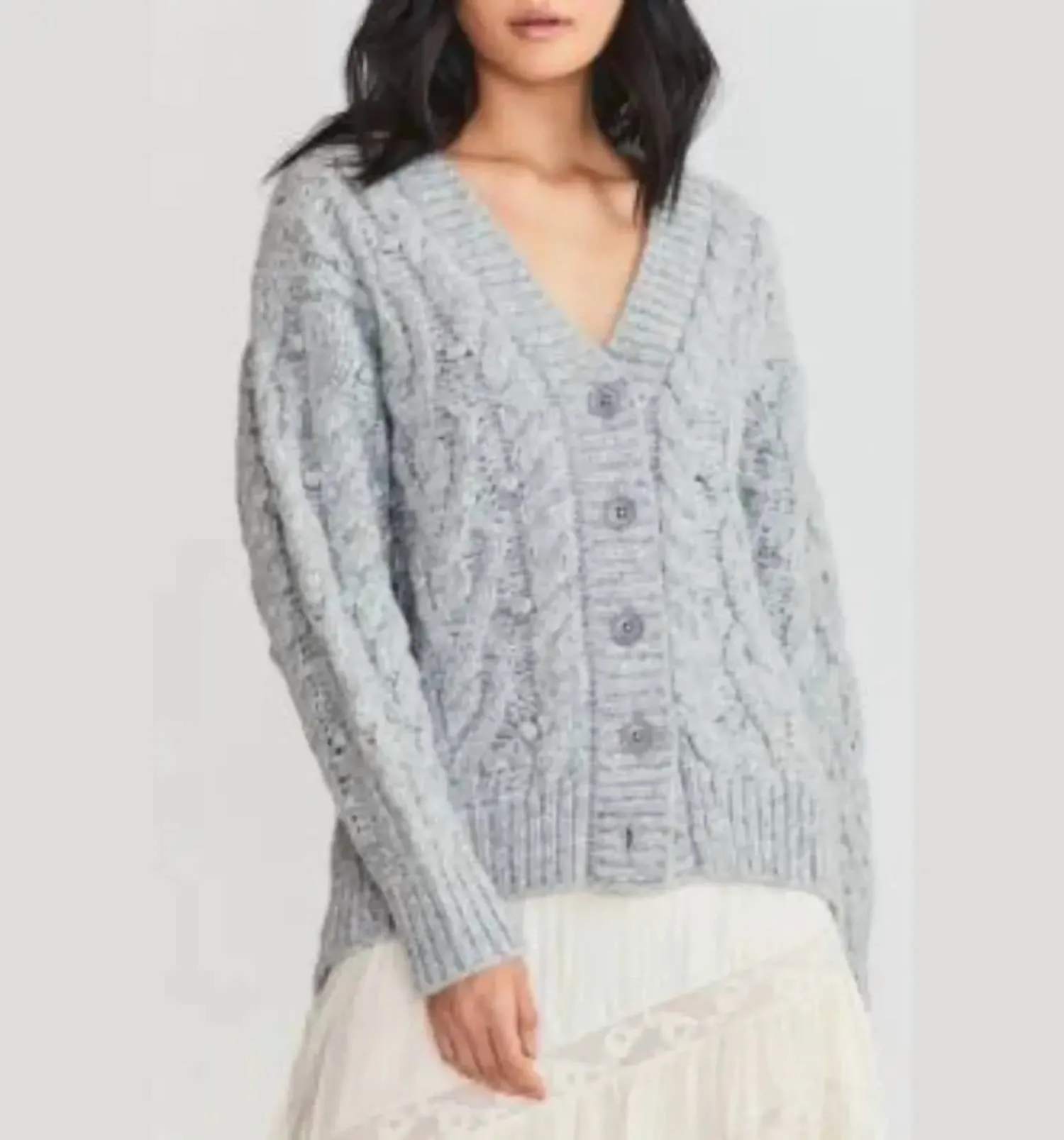 Beckett Cardigan In Grey