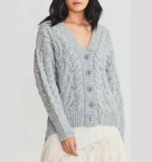 Beckett Cardigan In Grey
