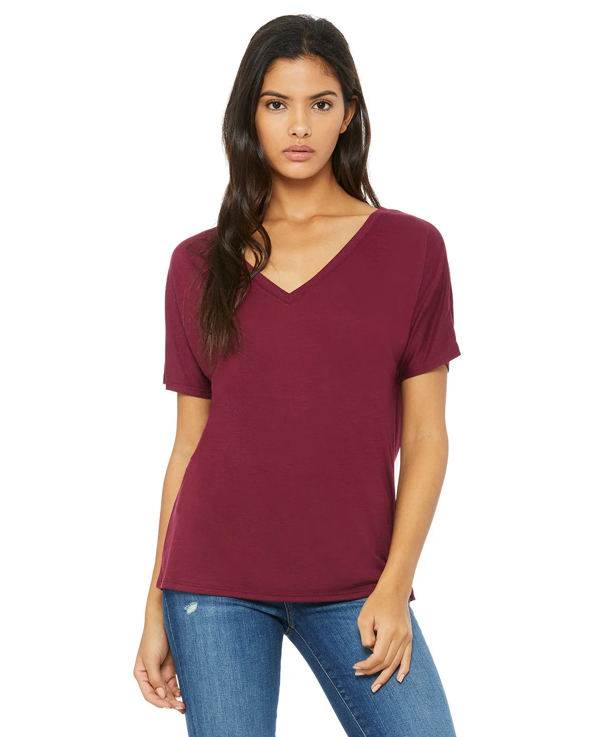 Bella   Canvas 8815 Ladies' Slouchy V-Neck T-Shirt