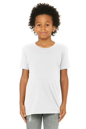 Bella   Canvas Youth Jersey Short Sleeve Crewneck T-Shirt - White