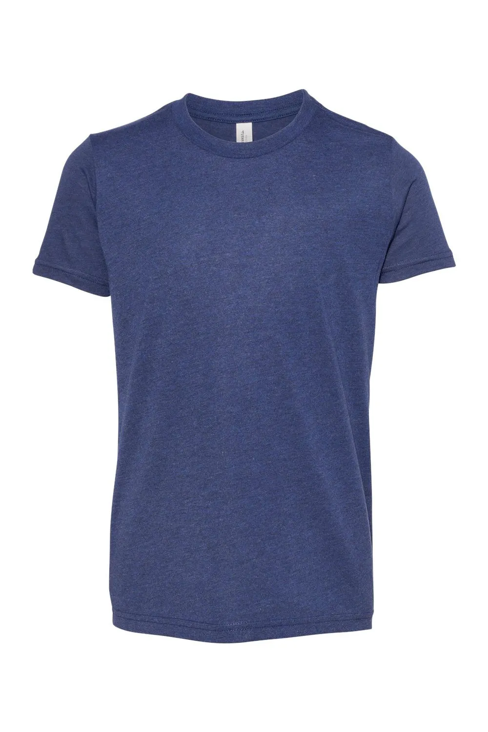 Bella   Canvas Youth Short Sleeve Crewneck T-Shirt - Navy Blue