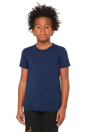 Bella   Canvas Youth Short Sleeve Crewneck T-Shirt - Navy Blue