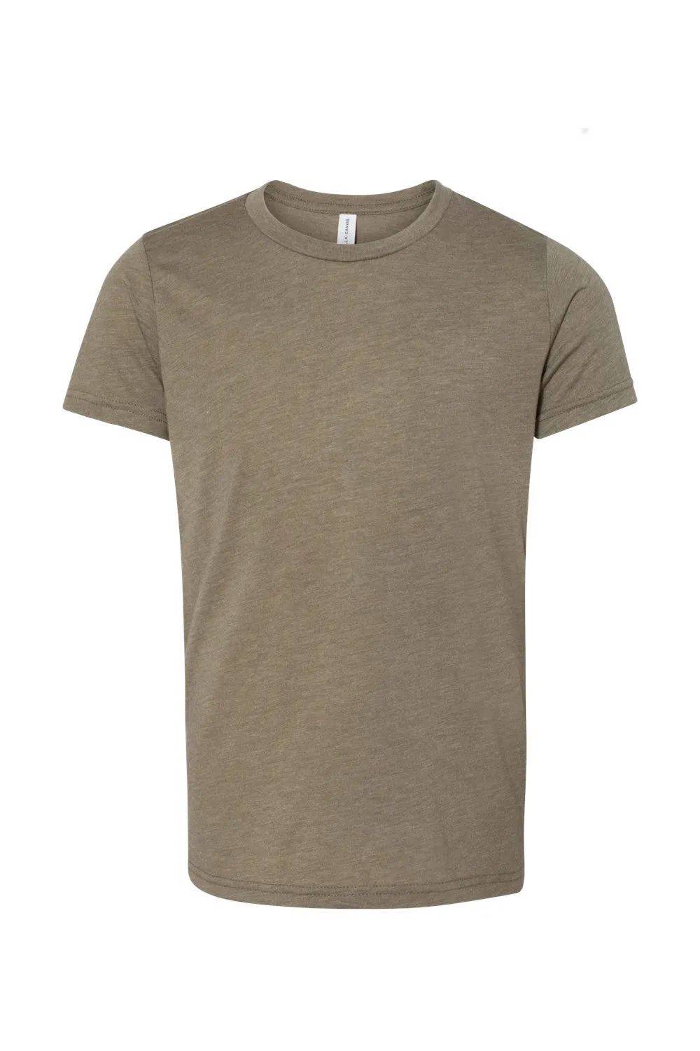 Bella   Canvas Youth Short Sleeve Crewneck T-Shirt - Olive Green