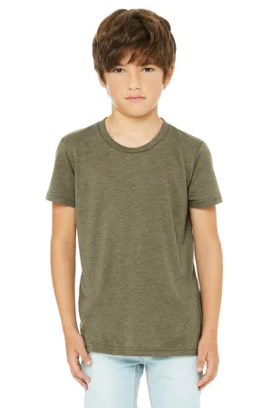 Bella   Canvas Youth Short Sleeve Crewneck T-Shirt - Olive Green