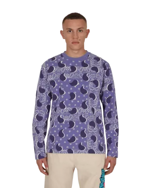 Big Paisley Longsleeve T-Shirt Blue