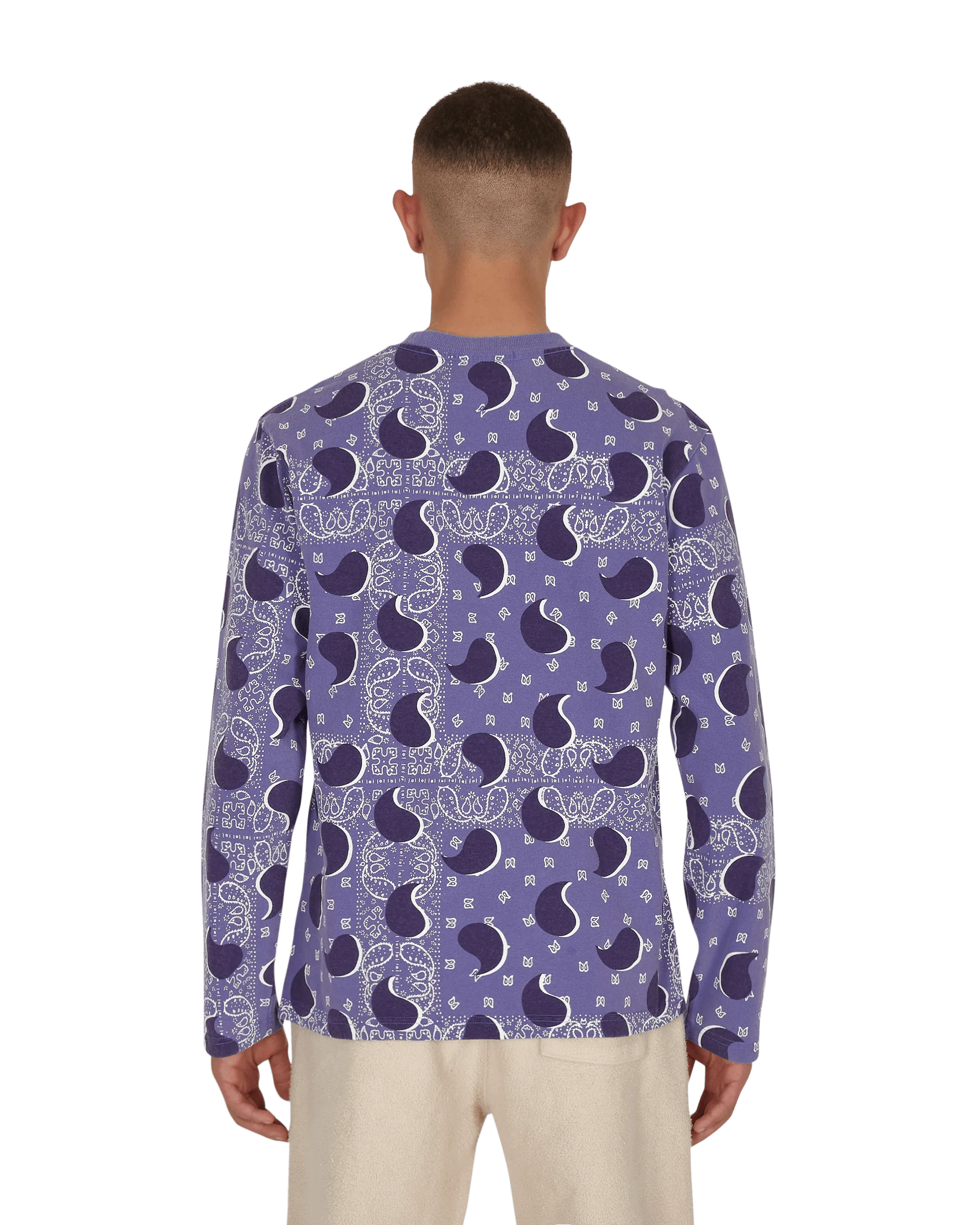 Big Paisley Longsleeve T-Shirt Blue