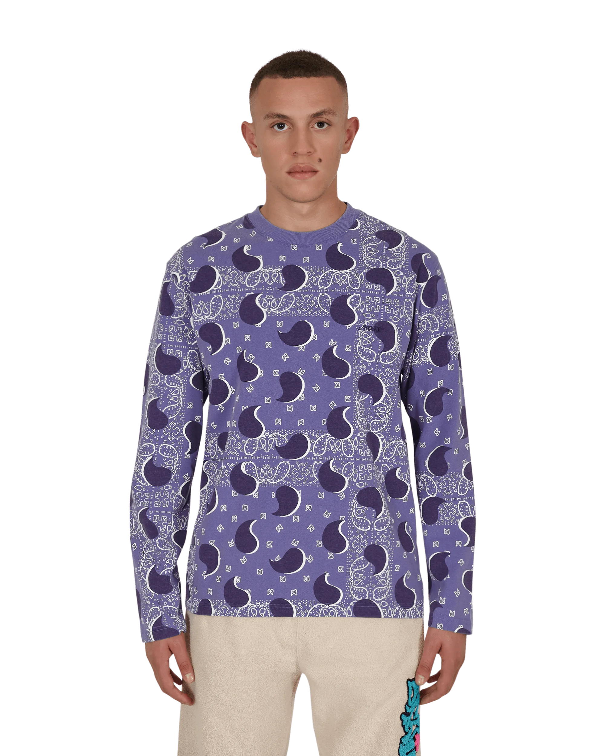 Big Paisley Longsleeve T-Shirt Blue