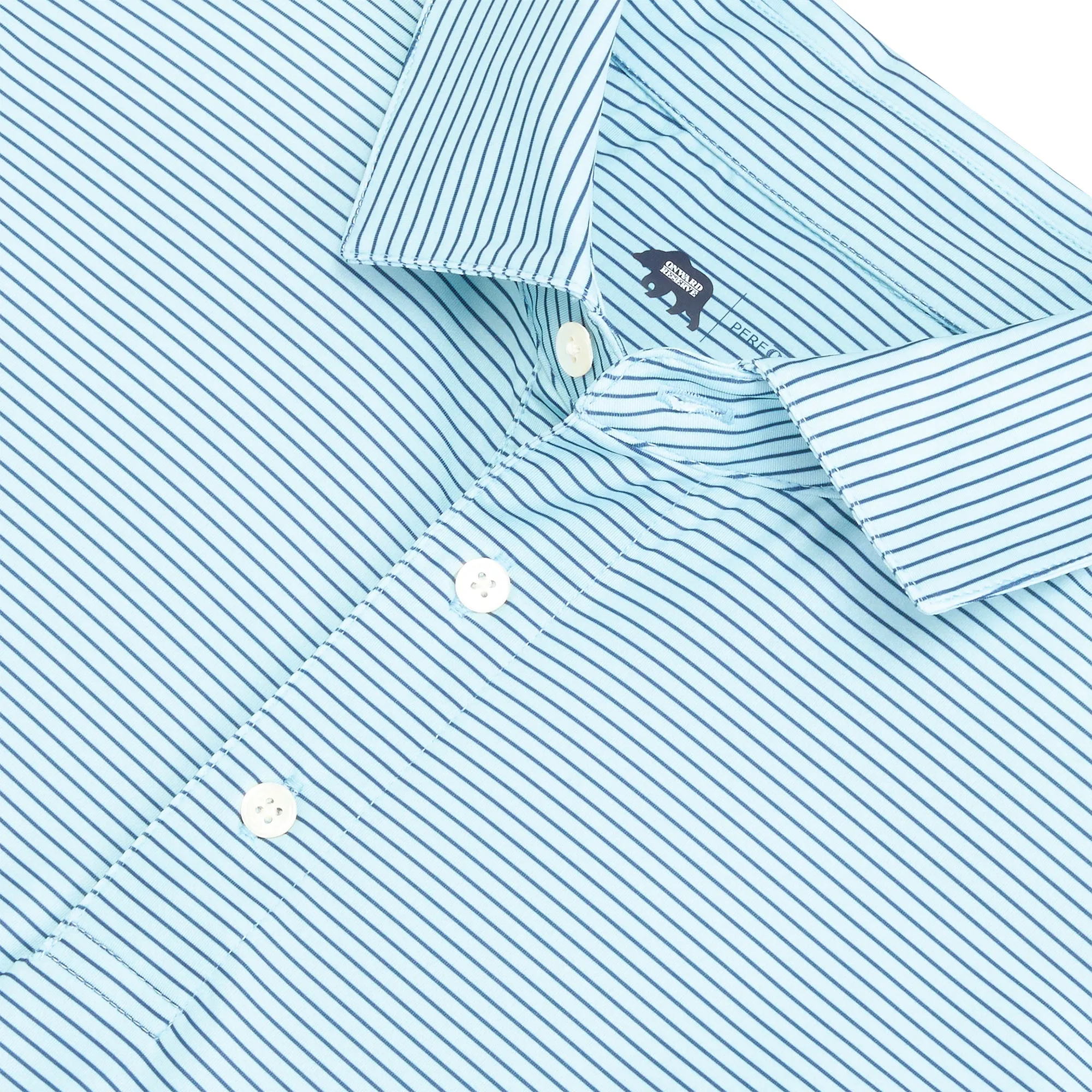 Birdie Stripe Performance Polo - Dutch Canal