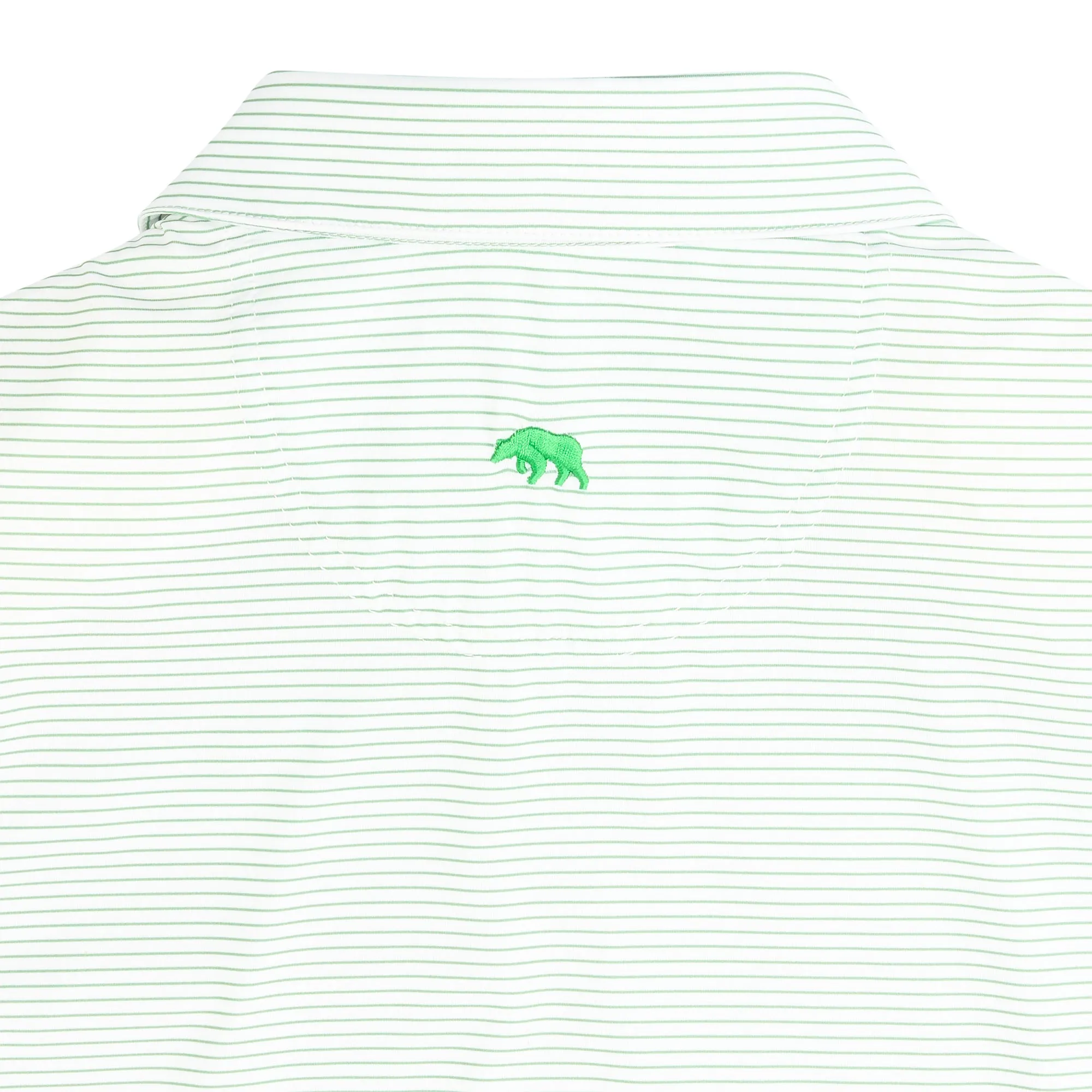 Birdie Stripe Performance Polo - Shale Green