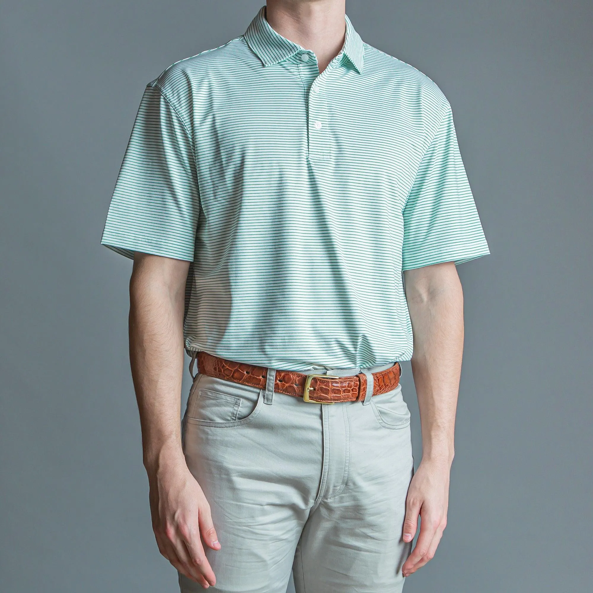 Birdie Stripe Performance Polo