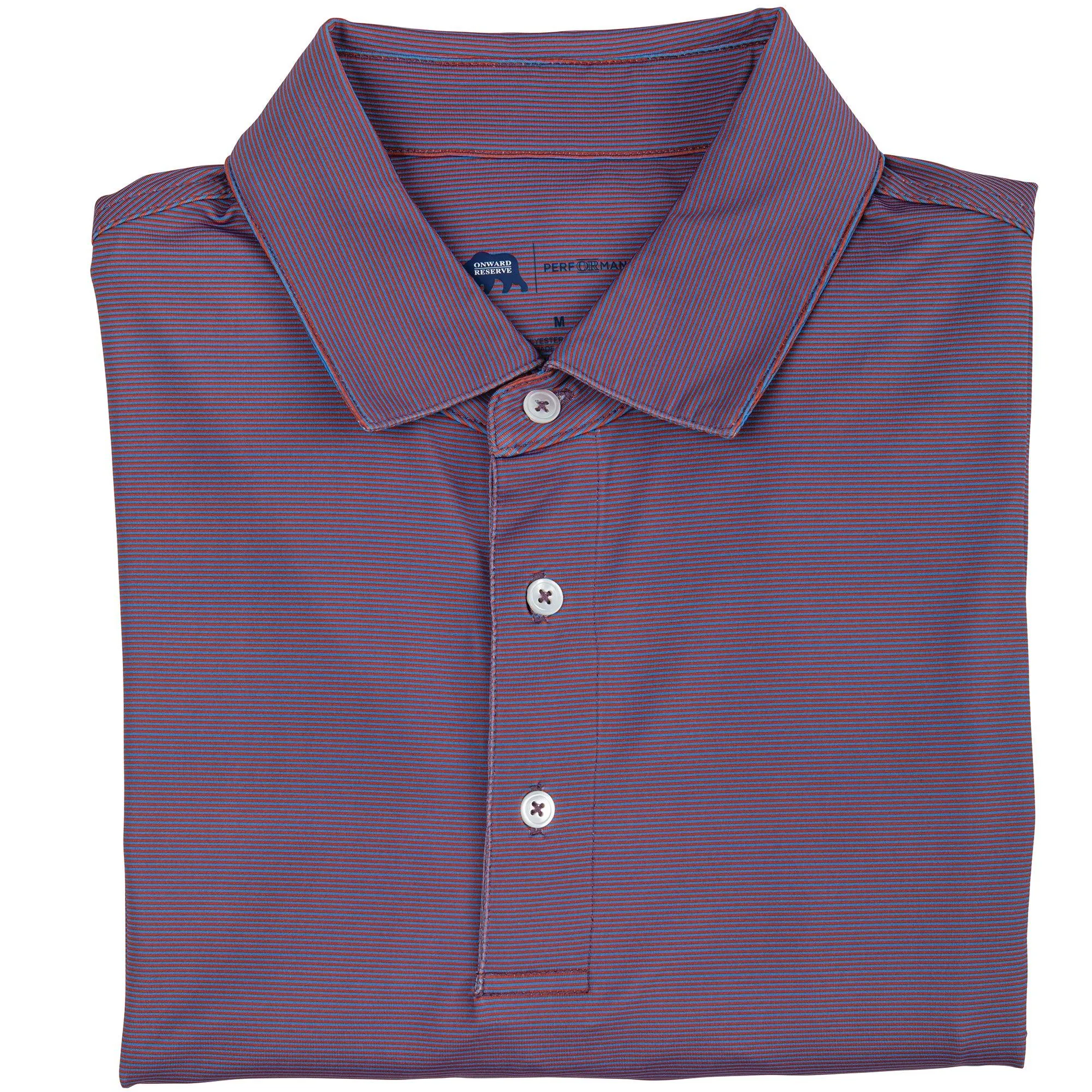 Blade Stripe Performance Polo - Autumn Glaze/Marina