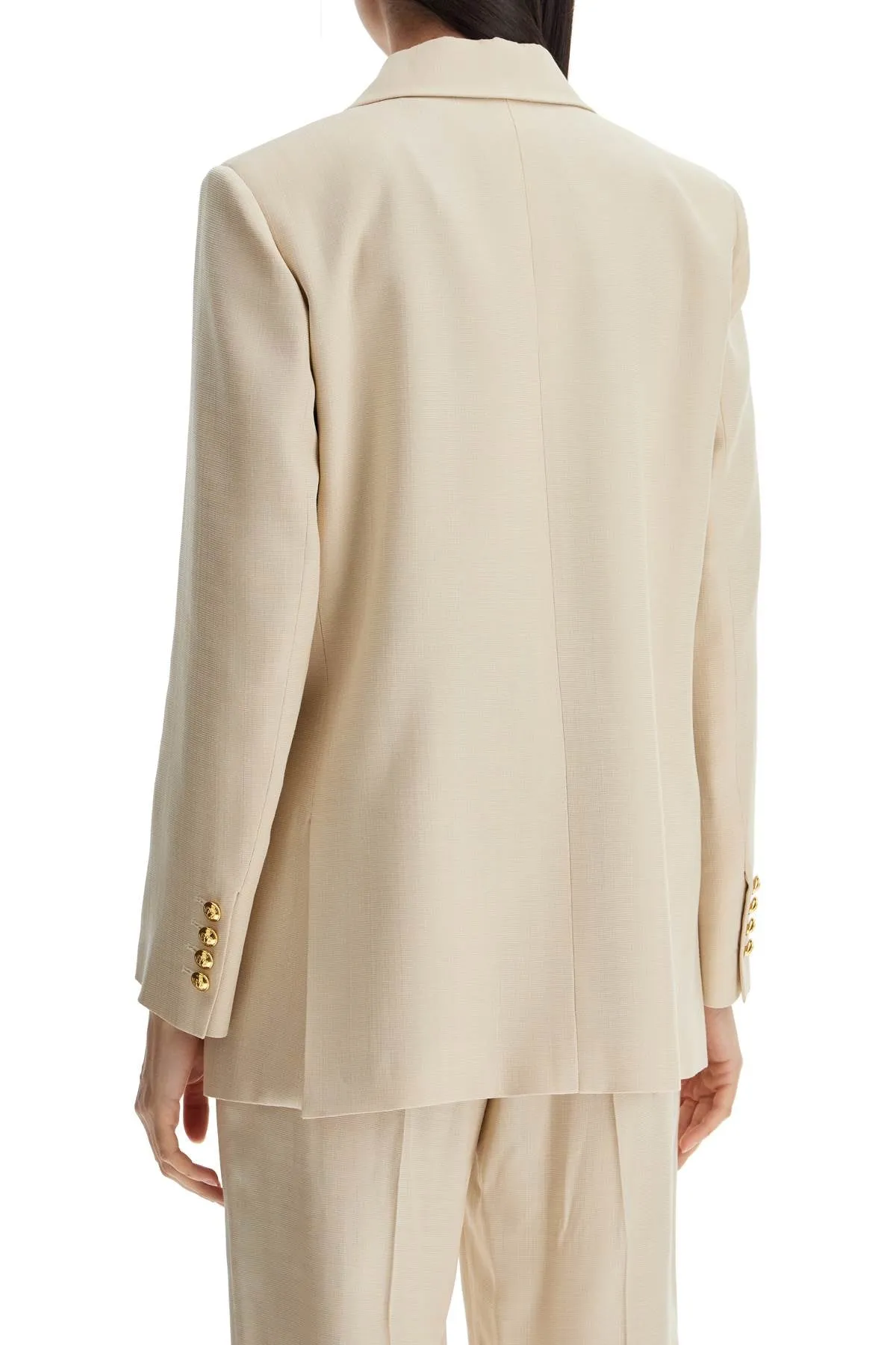 Blaze Milano Women's ivory Double-Breasted Viscose Blazer