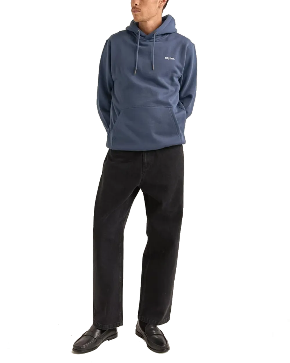 Brand Hoodie in Navy