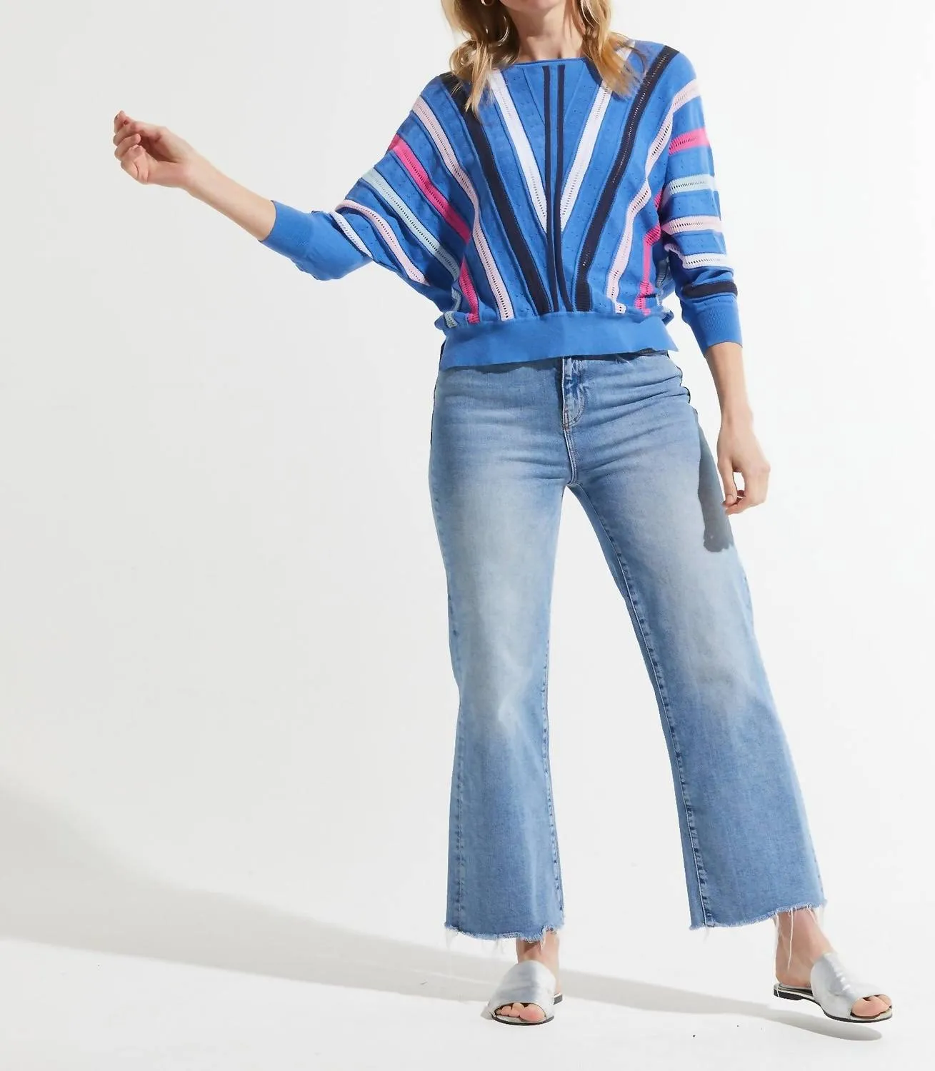 Breeze   Brights Sweater In Chambray