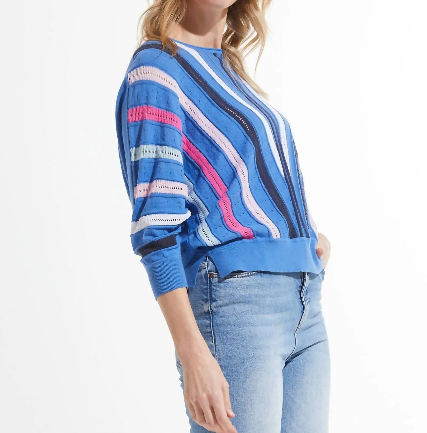 Breeze   Brights Sweater In Chambray