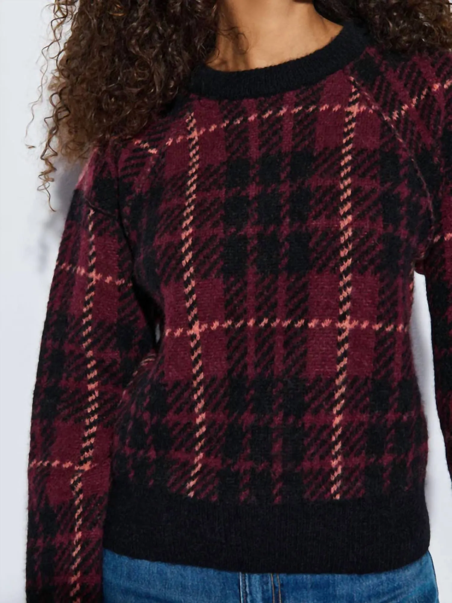 Brice Sweater In Party Plaid