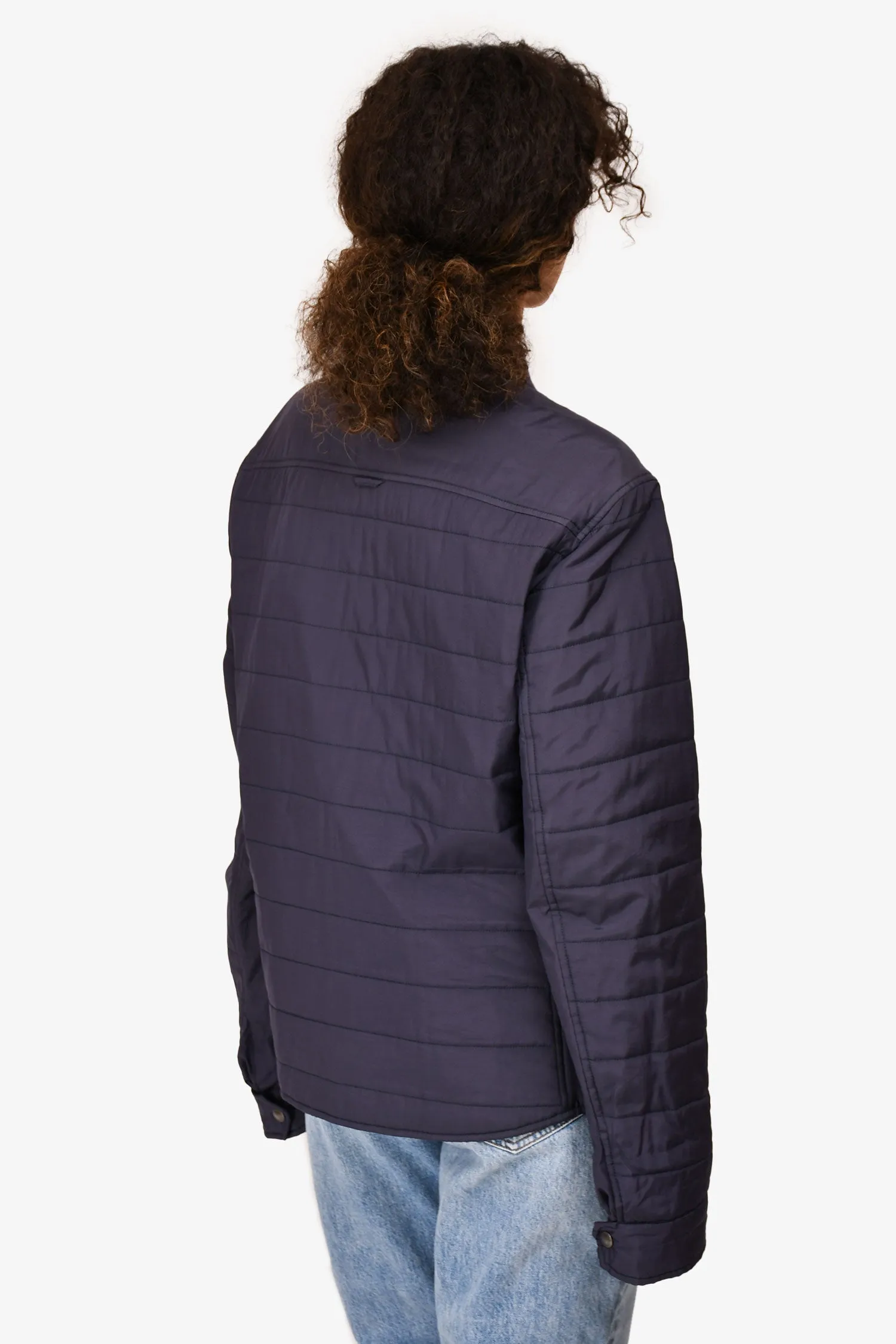 Brunello Cucinelli Blue Quilted Bomber Jacket Size XL Mens