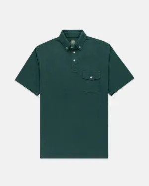 BUTTON DOWN COLLAR POLO SHIRT - GREEN