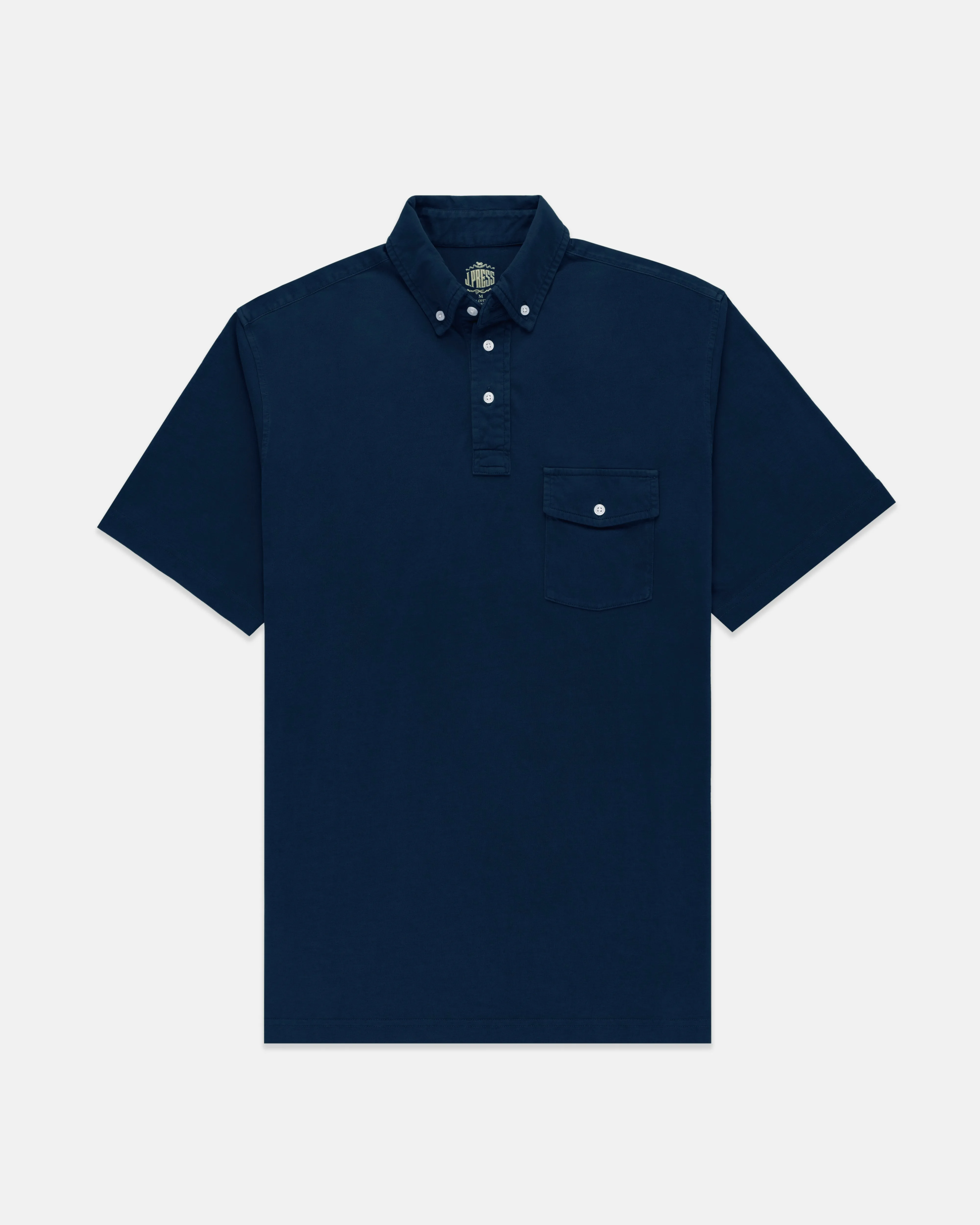 BUTTON DOWN COLLAR POLO SHIRT - NAVY