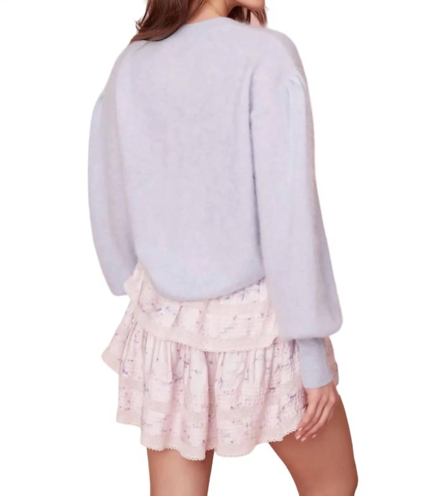 Candela Pullover Sweater In Ice Blue