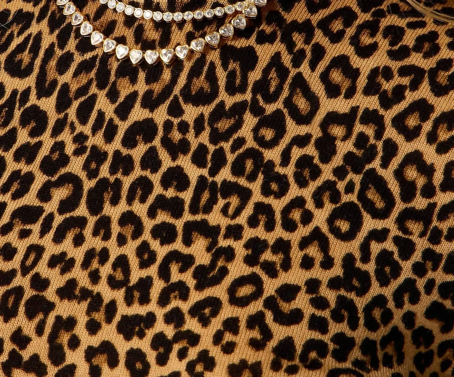 Carolyn Fitted Crewneck Sweater In Panthera Leopard