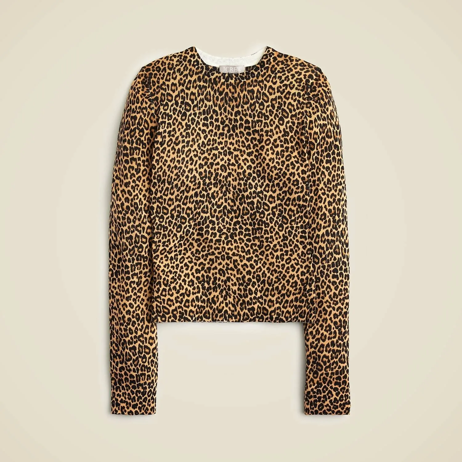 Carolyn Fitted Crewneck Sweater In Panthera Leopard